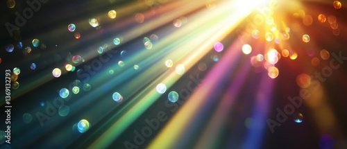 Abstract light prism background with vibrant flare effects, perfect for modern design and visual projects.