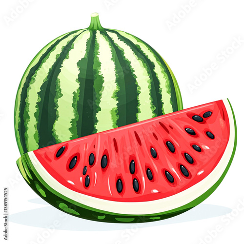 Juicy Watermelon Slice Summer Refreshment Sweet Treat