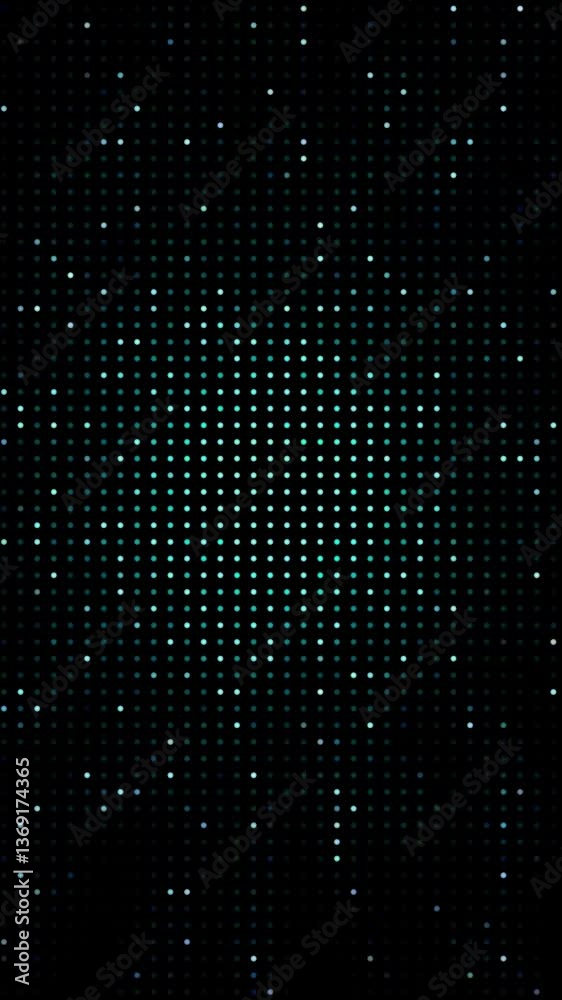 high technology animated dots and grid halftone texture abstract background looping animation