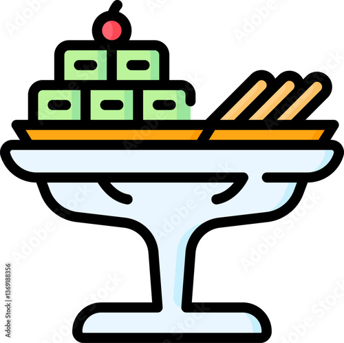 snack Illustration on a white background