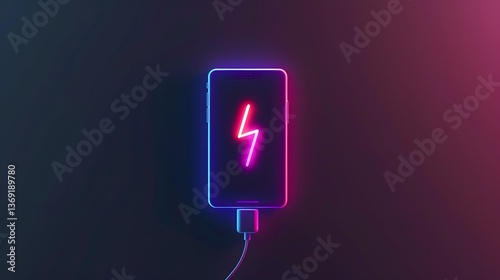 electric wireless battery charger for phone icon  photo