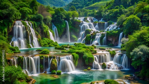 Waterfall in the park