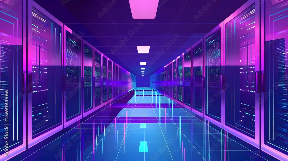 Fototapeta premium abstract 3d render of a tunnel