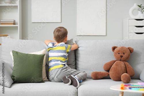 Little boy with autistic di...