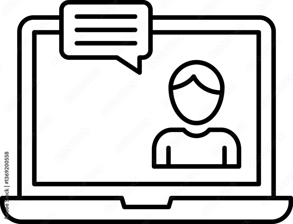 video call Illustration on a white background. video call Illustration on a white background.