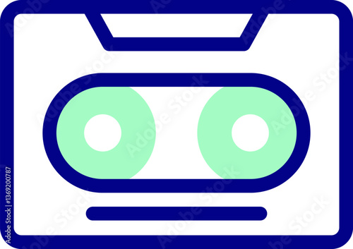 video tape Illustration on a white background.