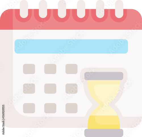 wait Illustration on a white background.