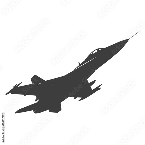 military jet fighter silhouette