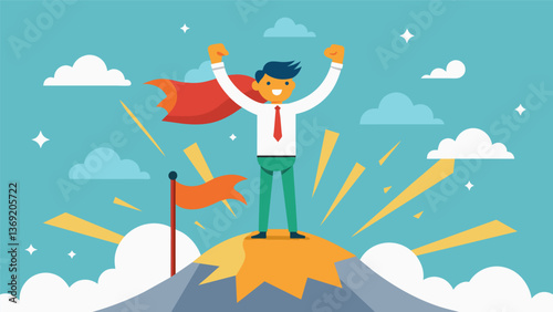 Even in the midst of challenges hope will always have the final say.. Vector illustration