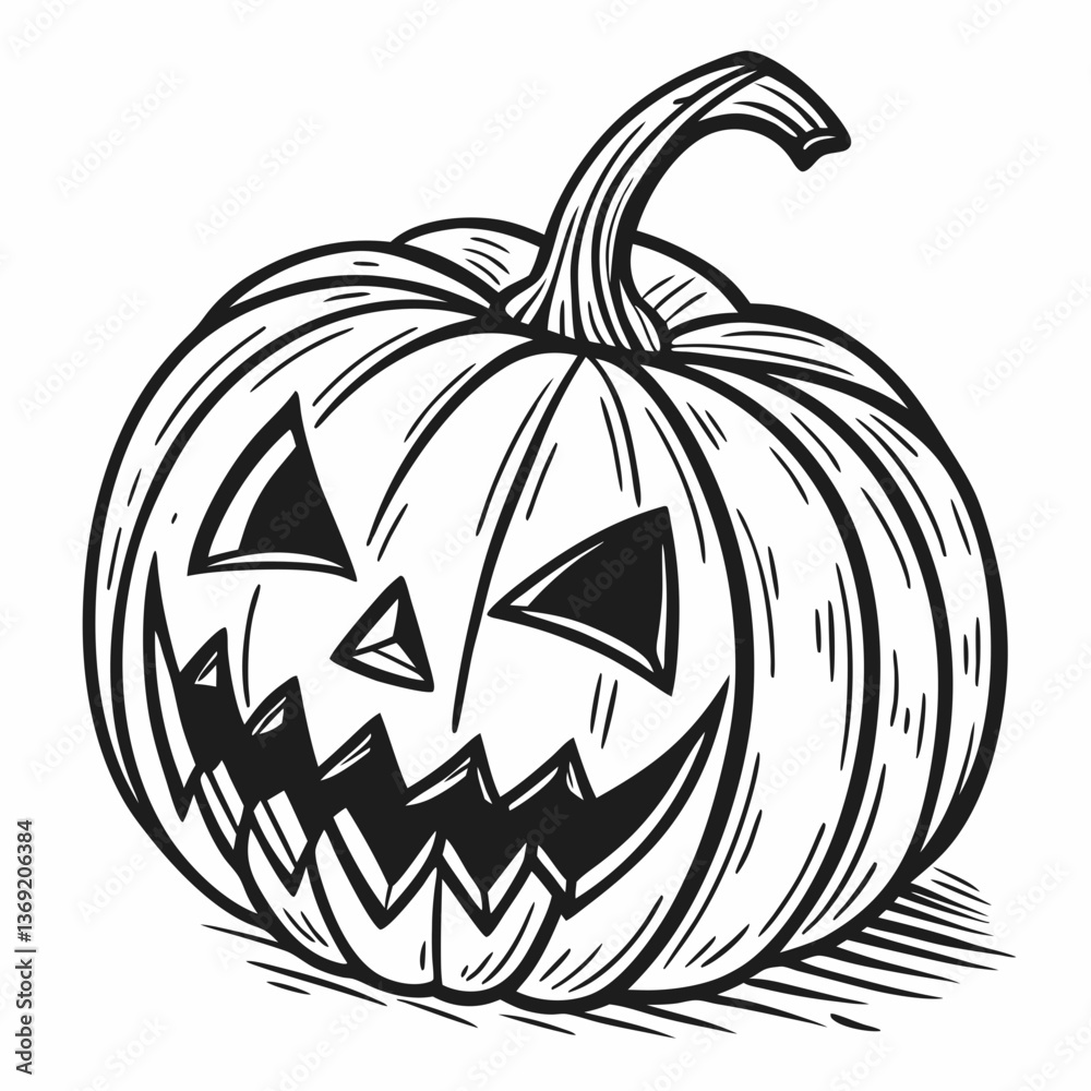 Naklejka premium Halloween pumpkin and boo with Halloween bat