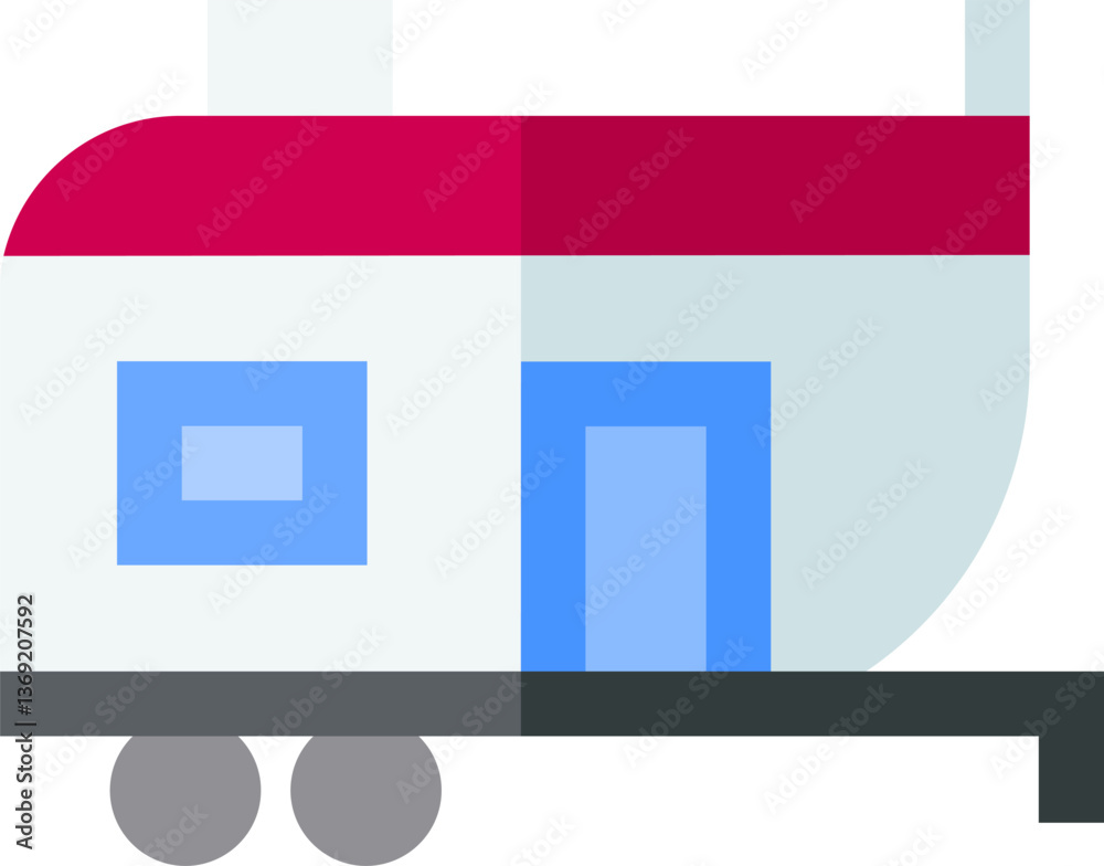 caravan Illustration on a white background. caravan Illustration on a white background.