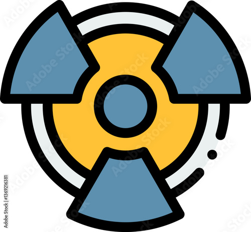 nuclear Illustration on a white background