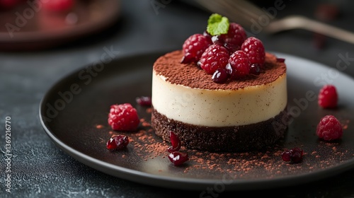 dessert photo with dark color background