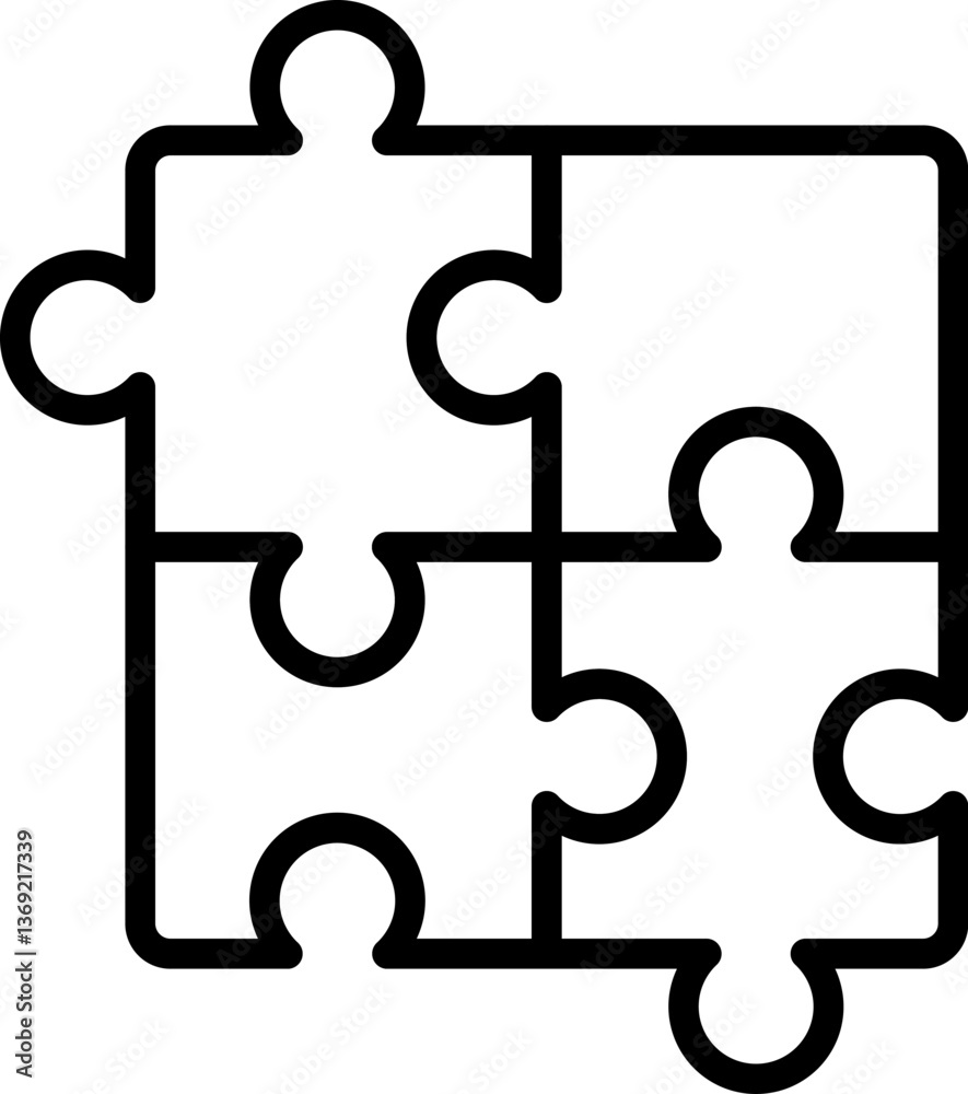 puzzle Illustration on a white background puzzle Illustration on a white background