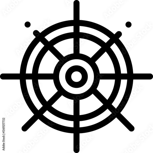rudder Illustration on a white background