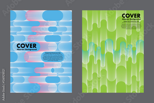 Abstract vector background design featuring dynamic fluid, wavy patterns with gradient smooth, rounded shapes. It has a different color from background to make it stand out. For cover, digital artwork