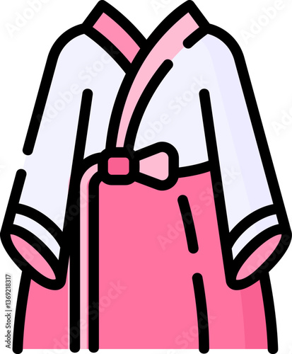 south korea Illustration on a white background