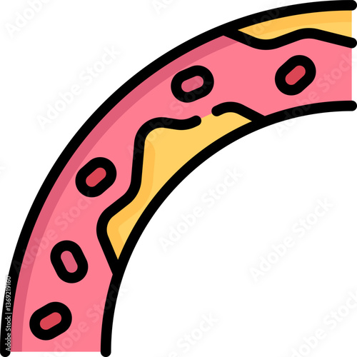 vascular Illustration on a white background