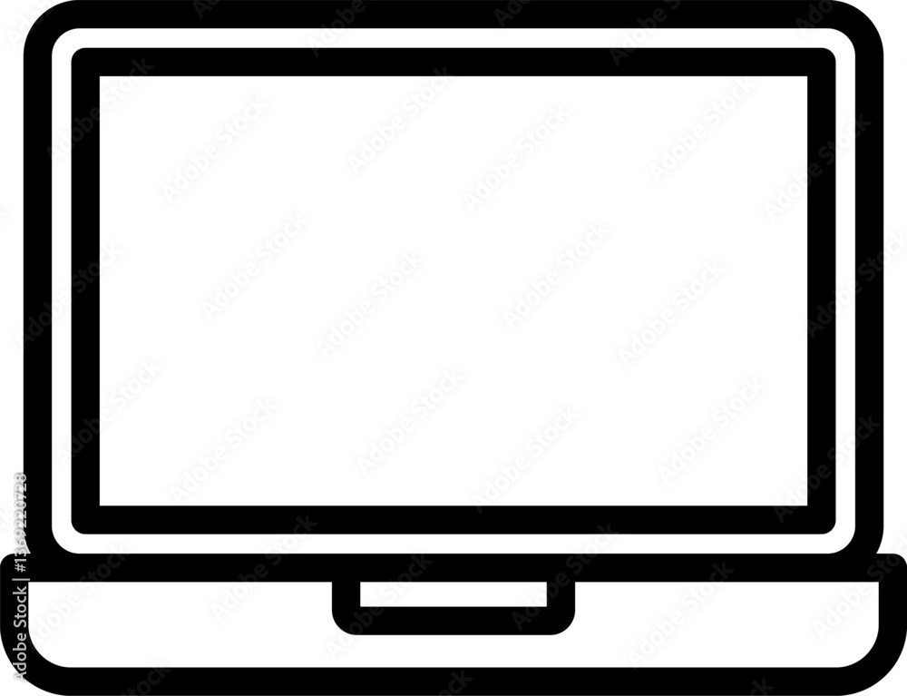 laptop Illustration on a white background laptop Illustration on a white background