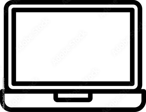 laptop Illustration on a white background