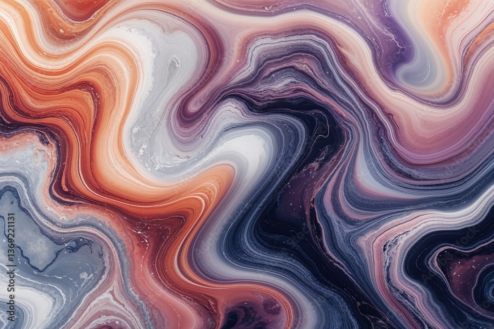 Ethereal Swirl Marble Design for Trendy Backgrounds and Wallpapers