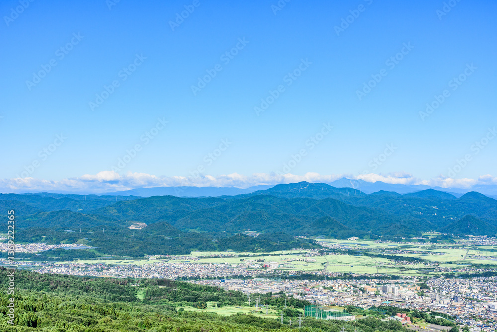 Naklejka premium 山形 西蔵王公園 夏 