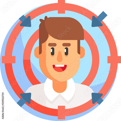 target Illustration on a white background