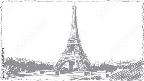 vintage eiffel tower