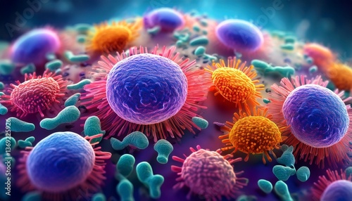 The colorful structures are a testament to evolution.  