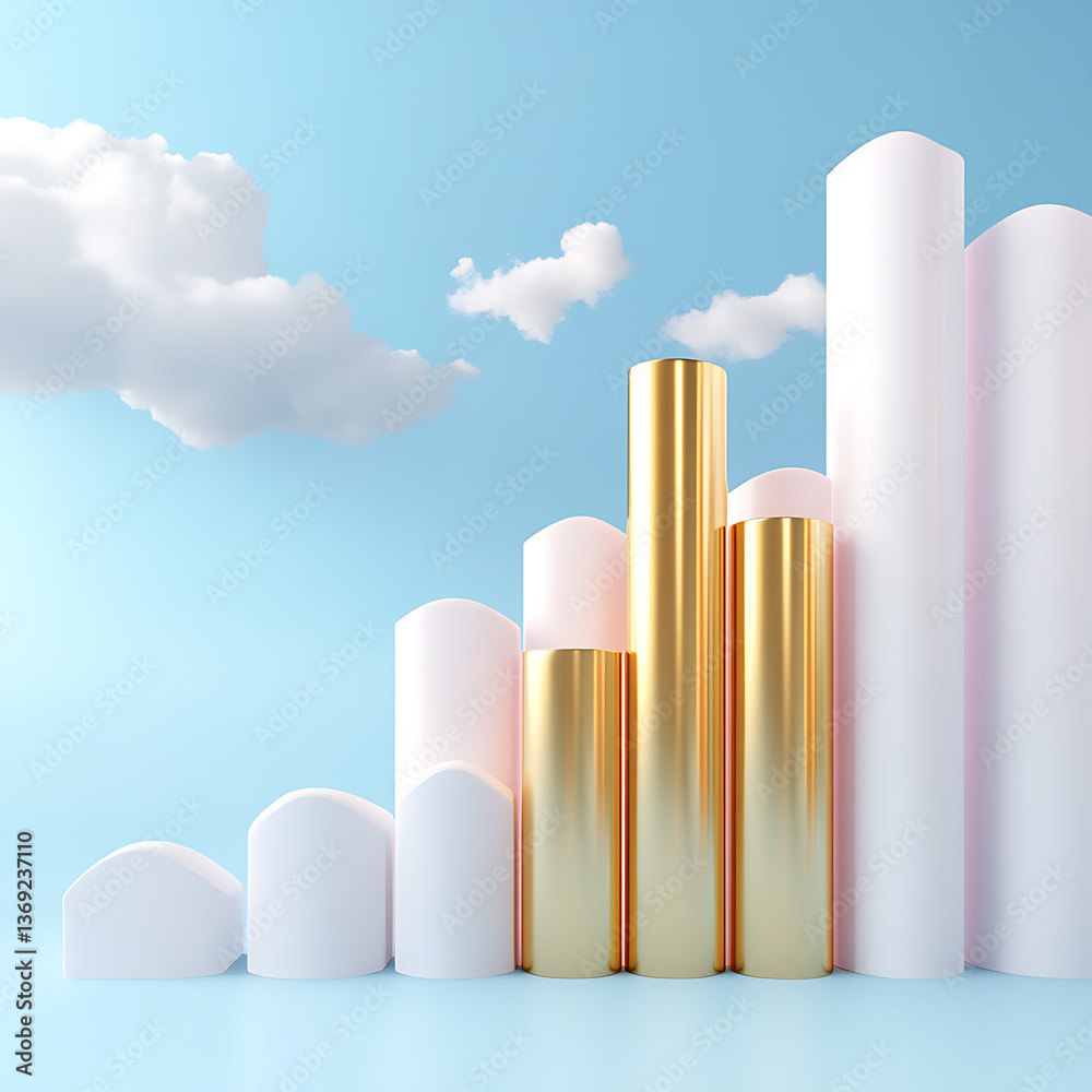 Analyzing business growth trends through statistical visualization graphics in a modern office environment Analyzing business growth trends through statistical visualization graphics in a modern office environment