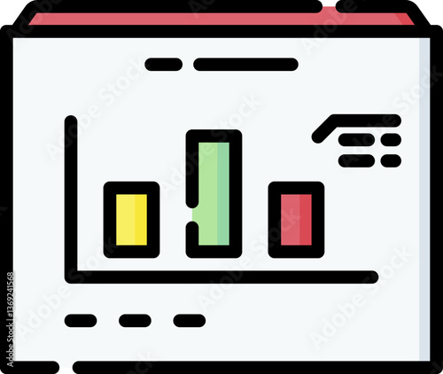analytics Illustration on a white background.