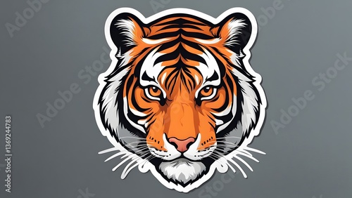Tiger vector sticker
