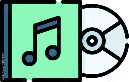 cd player Illustration on a white background.