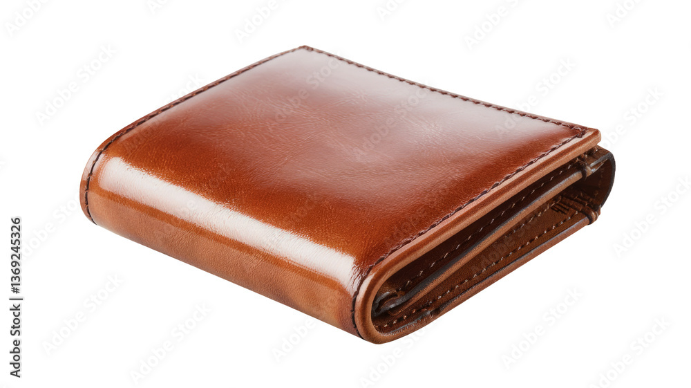 brown leather wallet isolated on white background brown leather wallet isolated on white background