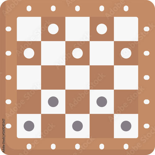 checkers Illustration on a white background.