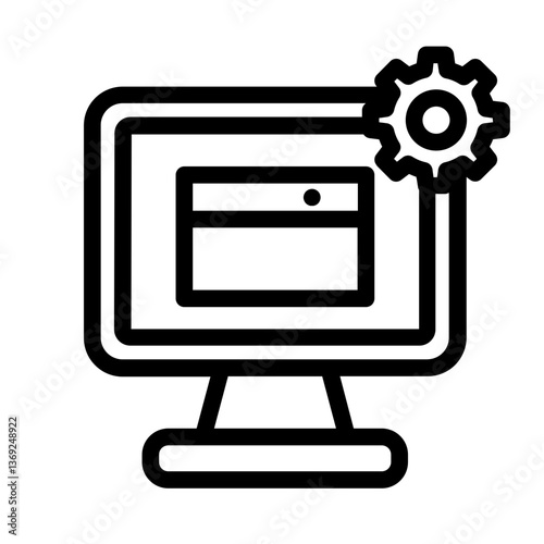 Program settings line icon
