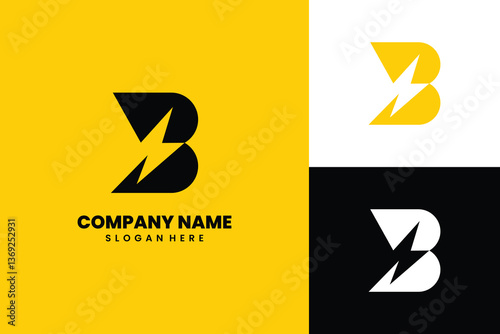 Free Download Letter B Power Logo Design - Vector - GFXLoad