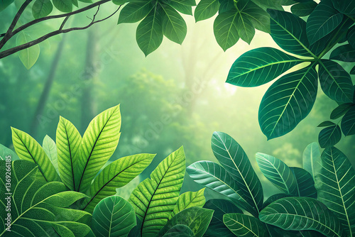 green leaves background photo