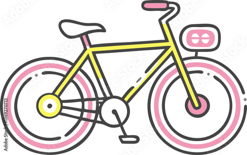 Bicycle icon representing fitness and mobility