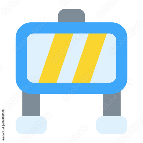 barricade flat icon