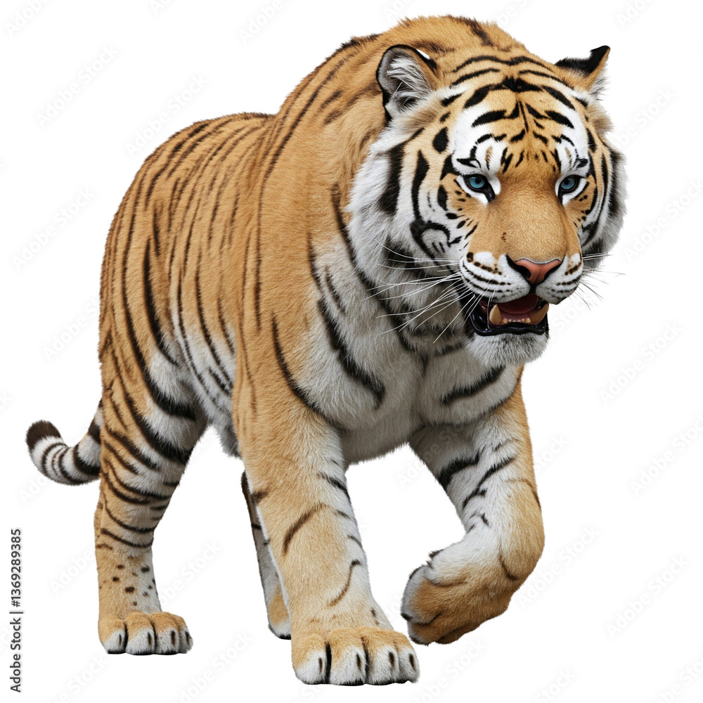 Obraz premium Tiger on Transparent Background