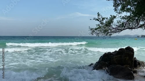 thailand beach, Beautiful sea, clear water at Koh Chang, Thailand
