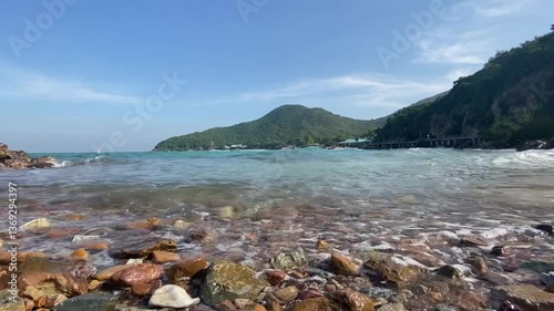 thailand beach, Beautiful sea, clear water at Koh Chang, Thailand