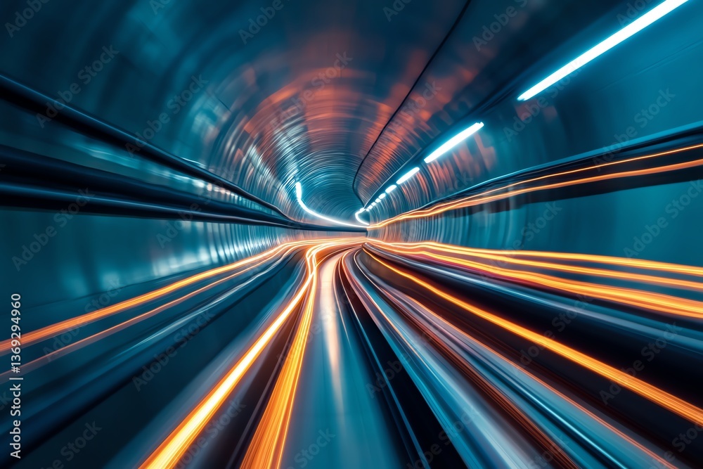 Abstract Futuristic Speed Tunnel Abstract Futuristic Speed Tunnel