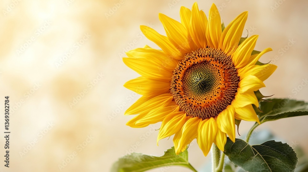 Fototapeta premium Radiant Sunflower in Bloom