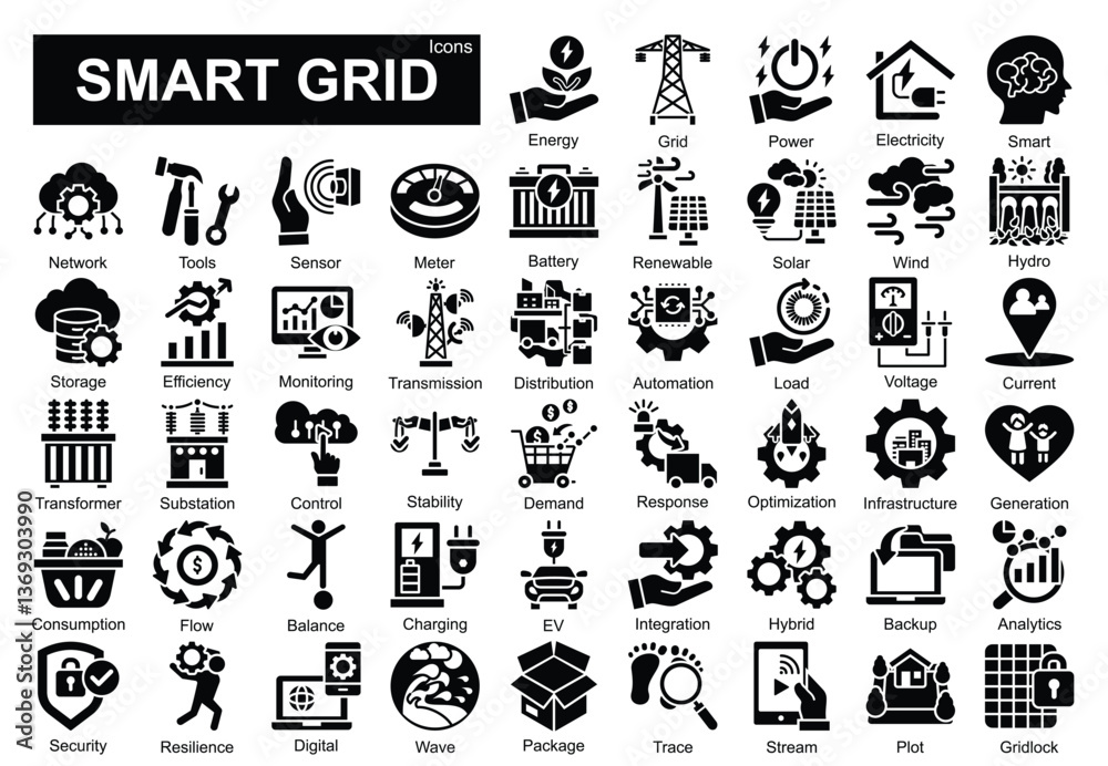 Fototapeta premium Smart Grid