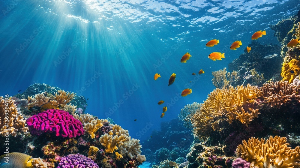 Naklejka premium A picture of the coral reef