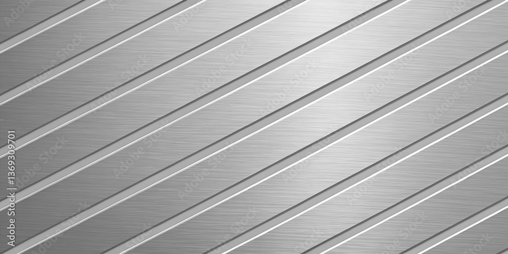 Obraz premium Brushed Metal Texture with Subtle Pattern and Grey Surface Design