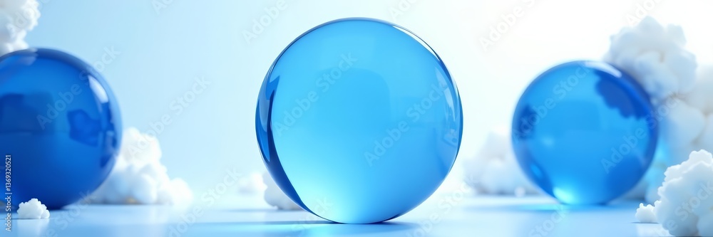 Modern minimalist blue and white circle design, Creative, Artistic Modern minimalist blue and white circle design, Creative, Artistic