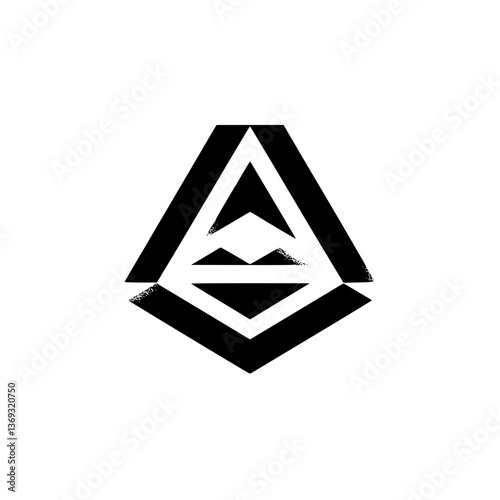 Abstract Geometric Logo Design, Black and White, Modern Symbol Free Download Abstract Geometric Logo Design, Black and White, Modern Symbol - GFXLoad